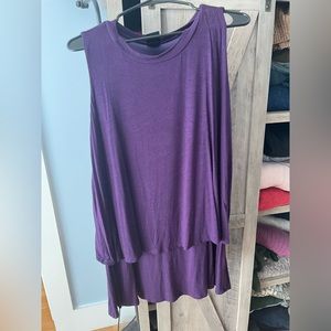 Agnes & Dora tiered tank XL Purple